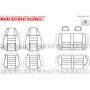 1993 - 1995 Jeep Wrangler Leather Interior Schematic 