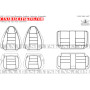 1997 - 2002 Jeep Wrangler Leather Interior Schematic 
