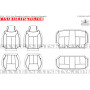 2003 - 2006 Jeep Wrangler Leather Interior Schematic 