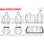 2015 - 2017 Jeep Compass Katzkin Leather Interior Schematic