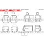 2015 - 2020 Nissan Frontier Katzkin Crew Cab Leather Schematic