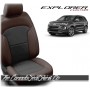2016 - 2019 Ford Explorer Java and Black Katzkin Leather Seats
