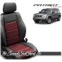 2007 - 2017 Jeep Patriot Cardinal Red Katzkin Custom Leather Seat Sale