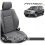 2007 - 2017 Jeep Patriot Black Grey Face Katzkin Custom Leather Seat Sale